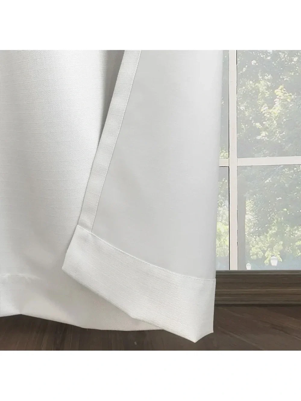 Mainstays Textured Solid Blackout Grommet Curtain Panel Pair, 2 Panels, 37”x84”